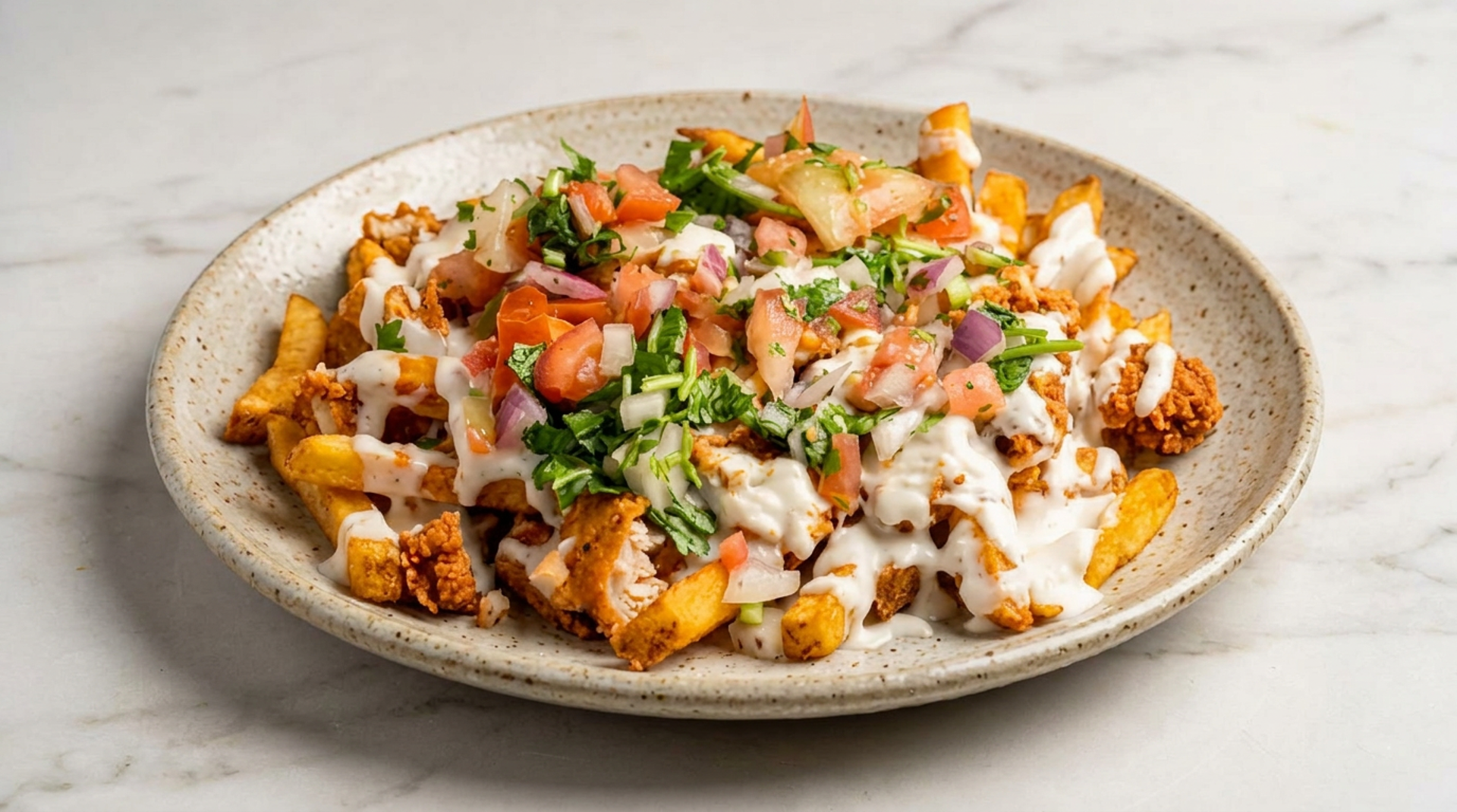 Loaded chicken fries